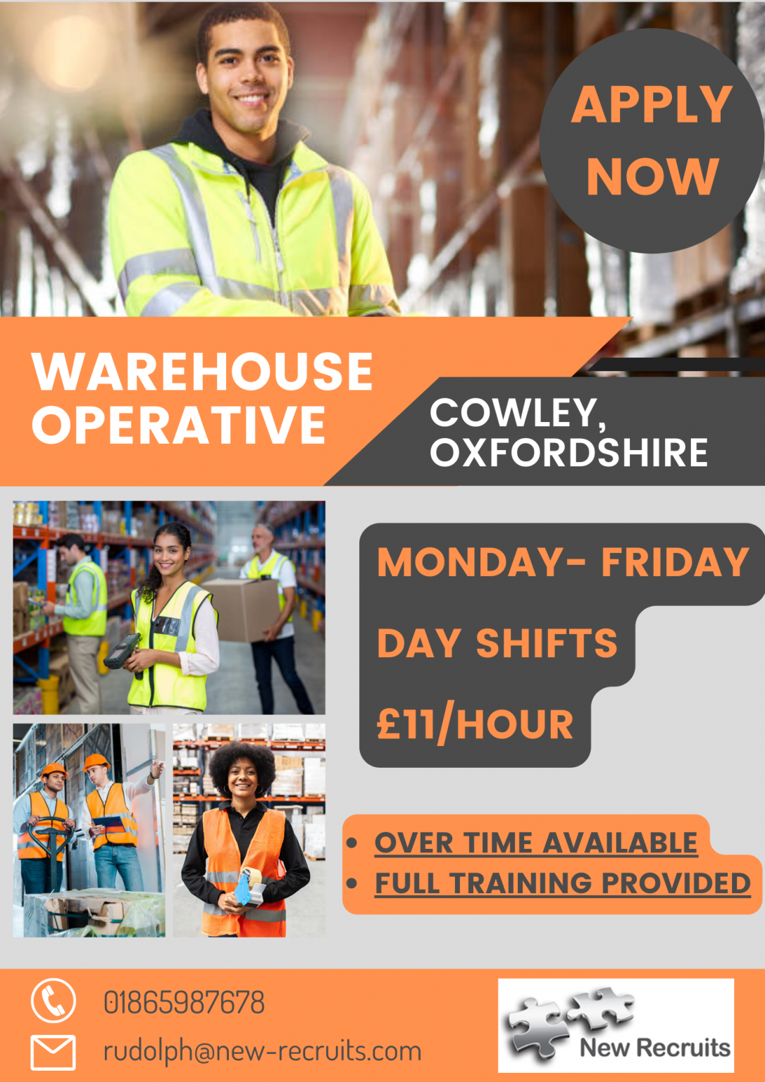 Warehouse Operative Night Shift New Recruits